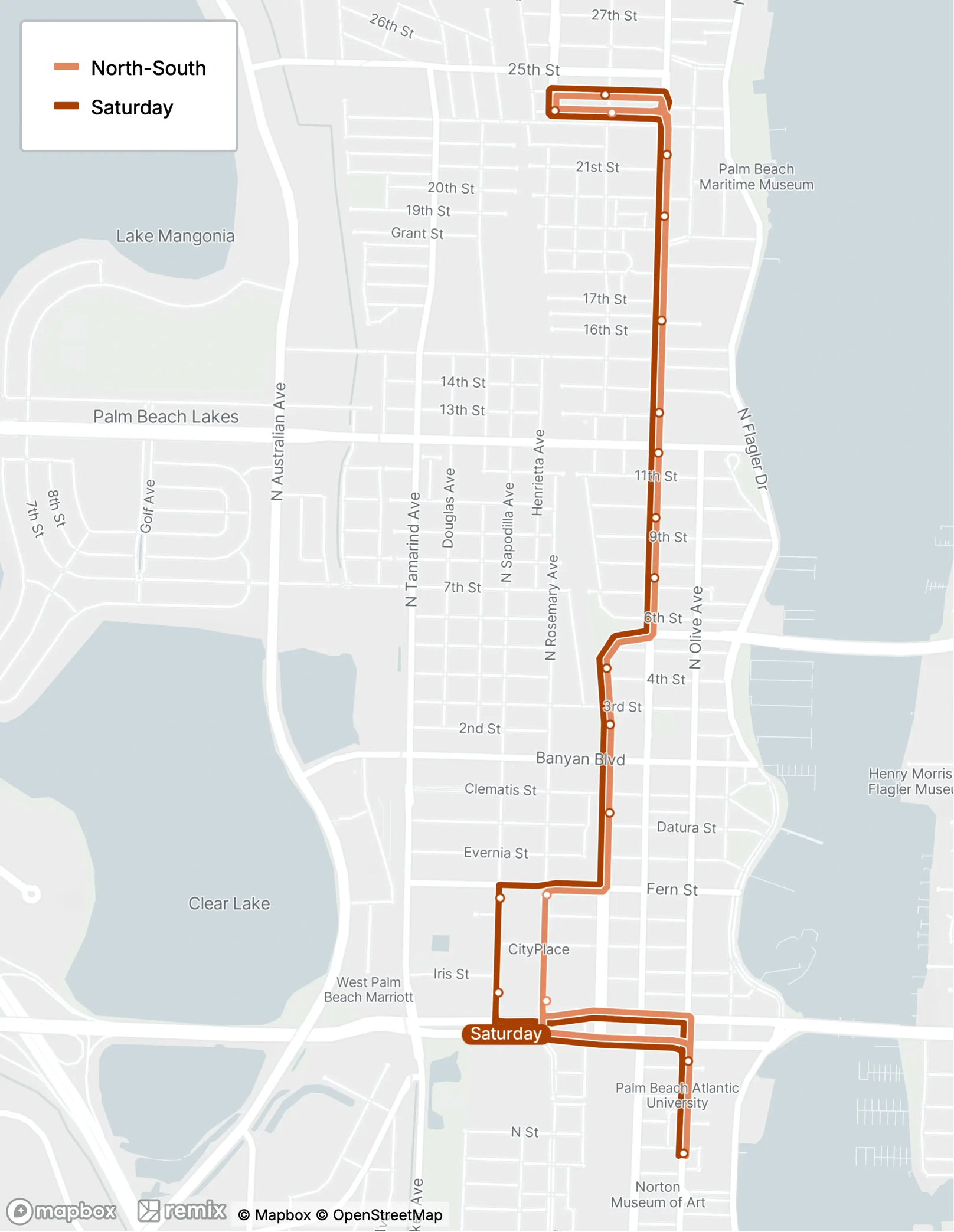 Mobile Transit Route Map